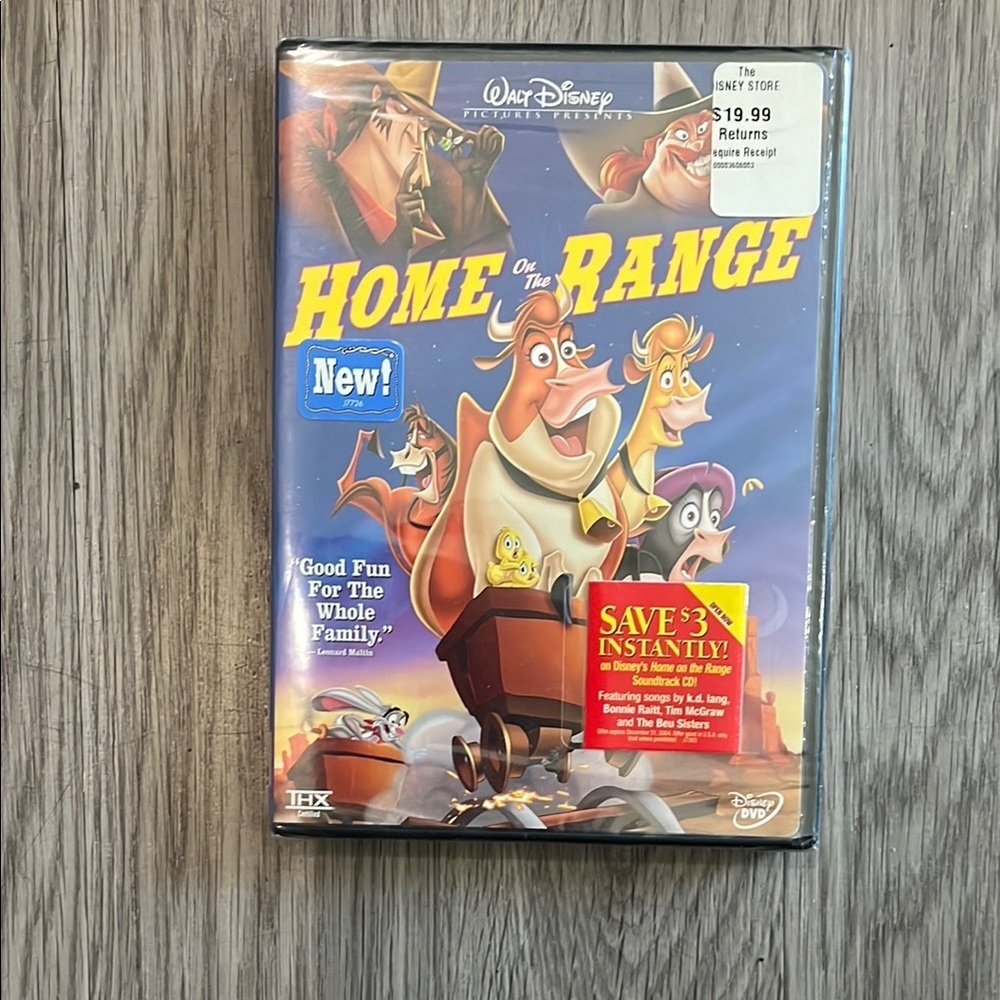 Disney Home on the Range DVD - Blue and Yellow Cover